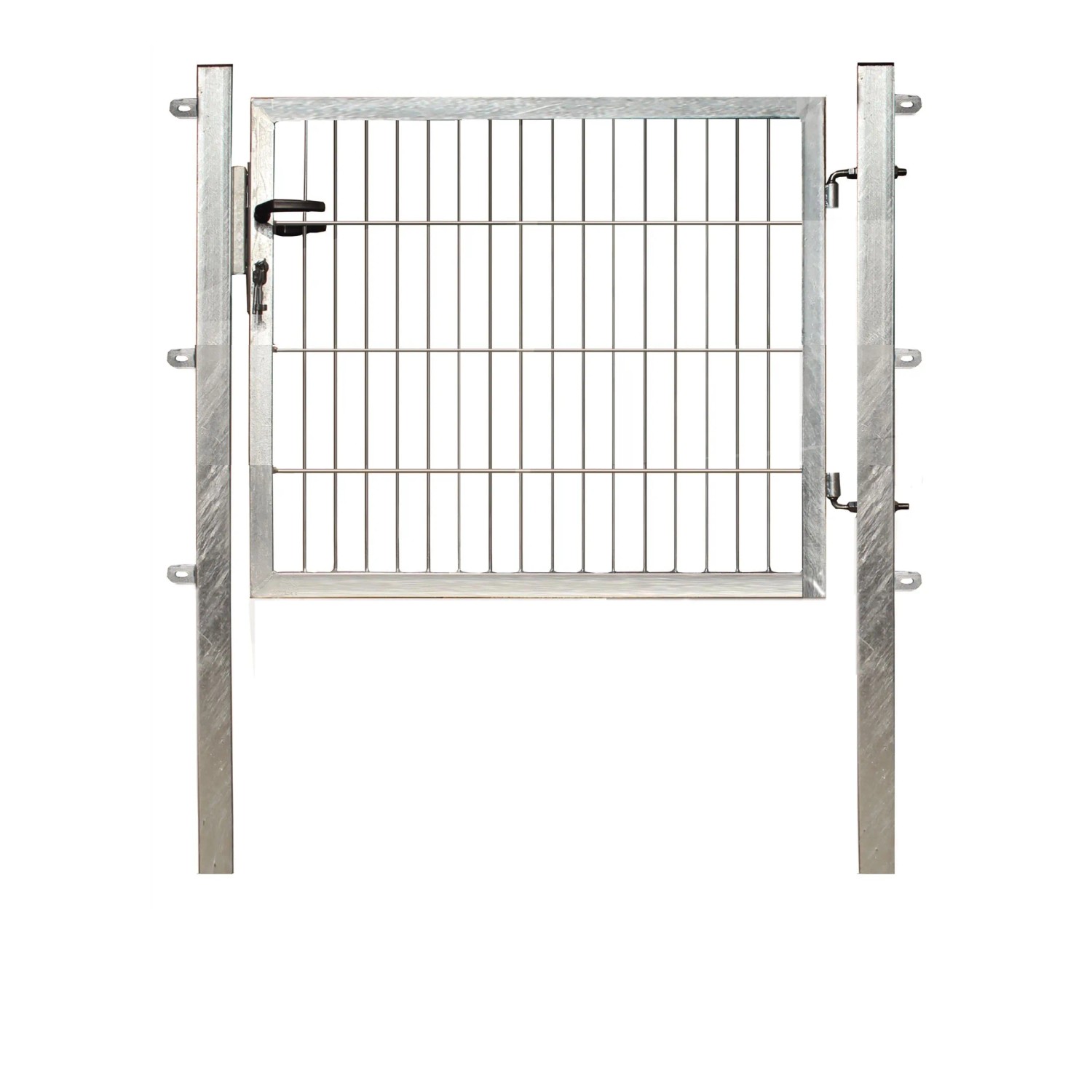 Einzeltor für Doppelstabmattenzaun Verzinkt 80 cm x 100 cm