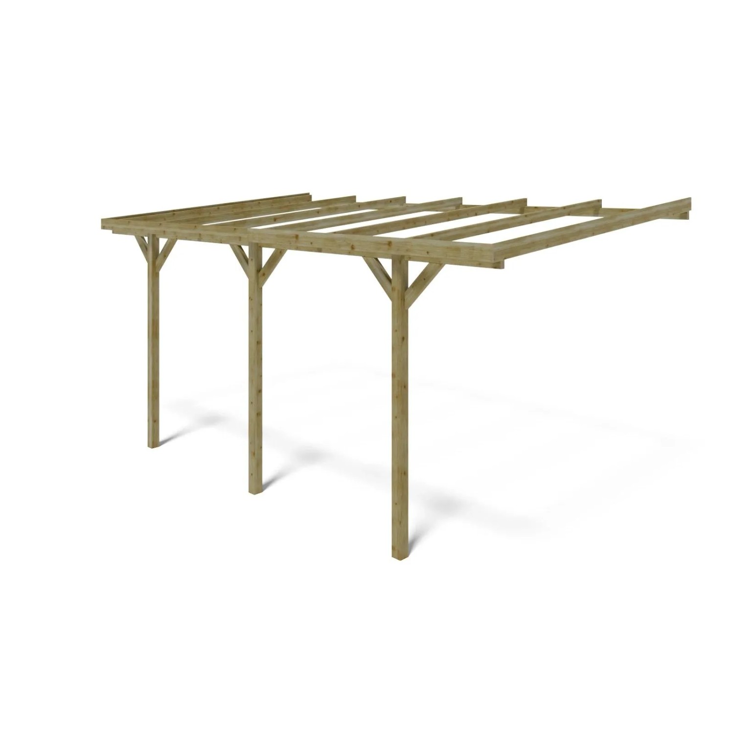 ALTANKA Carport Garagendach 3x5.24 m   15 m2   an der Hauswand Montiert 1