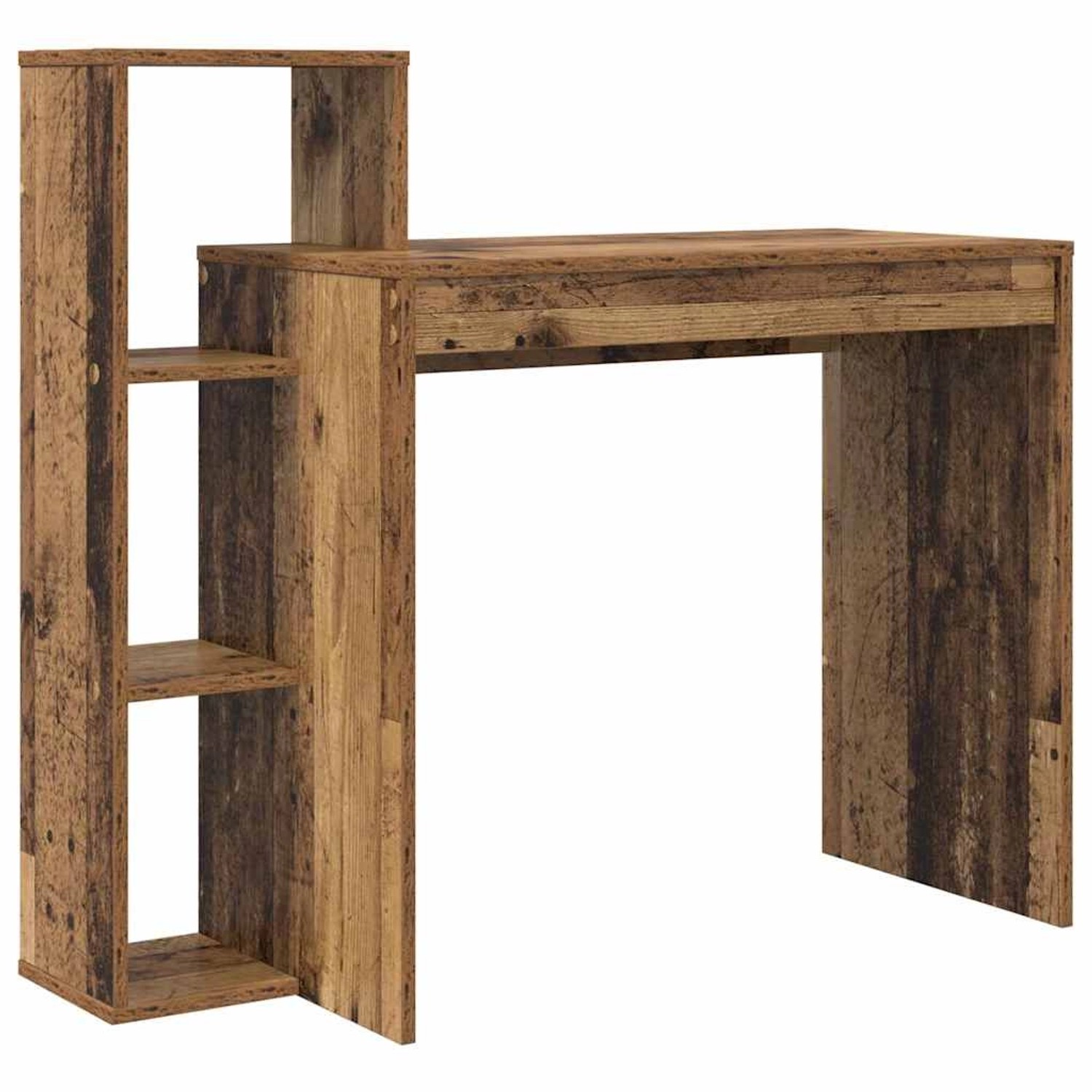 vidaXL Schreibtisch mit Regal Altholz 100 x 40 x 90 cm Holzwerkstoff 869320 günstig online kaufen