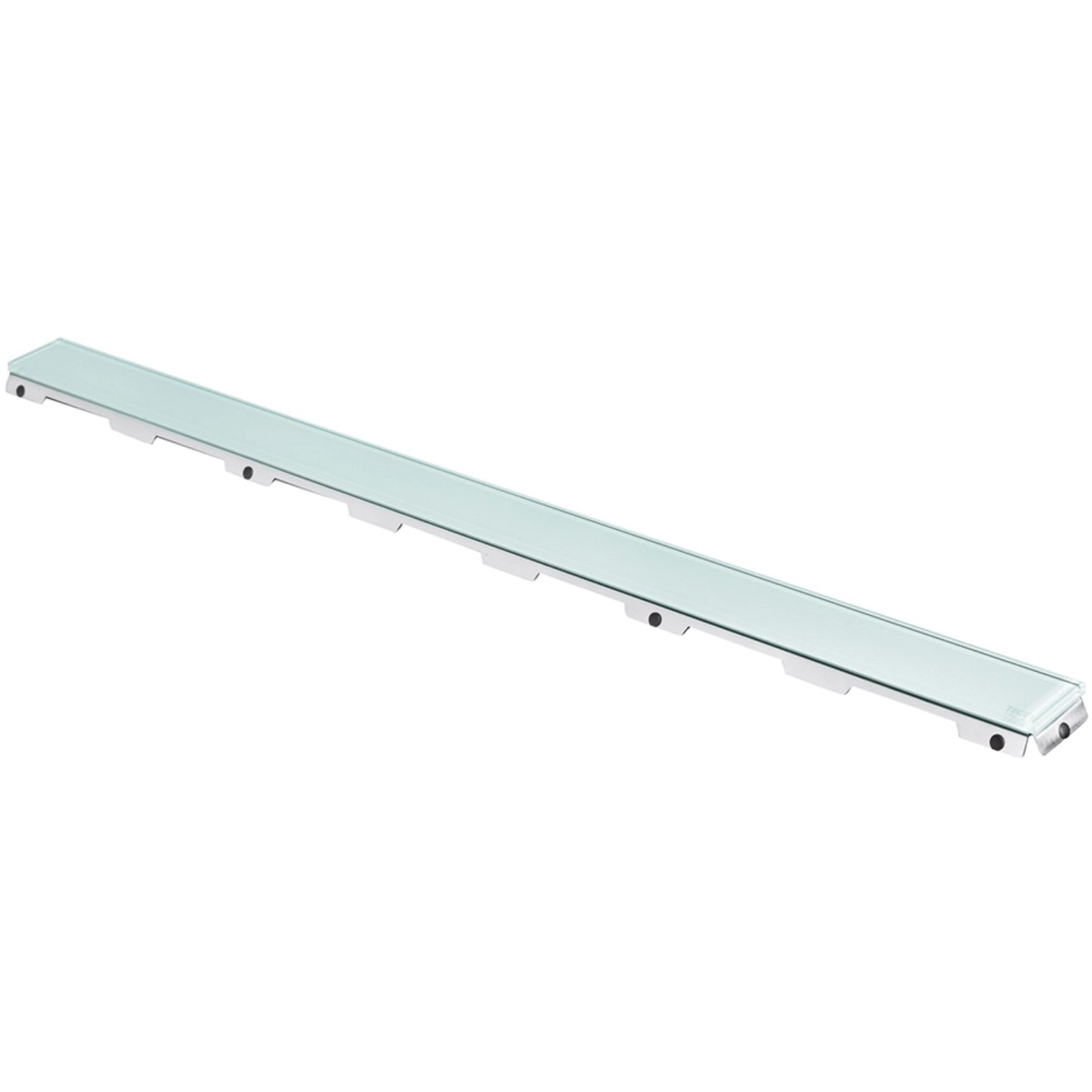 Tecedrainline Glasabdeckung Grün 1.200 mm Edelstahl Poliert Gerade