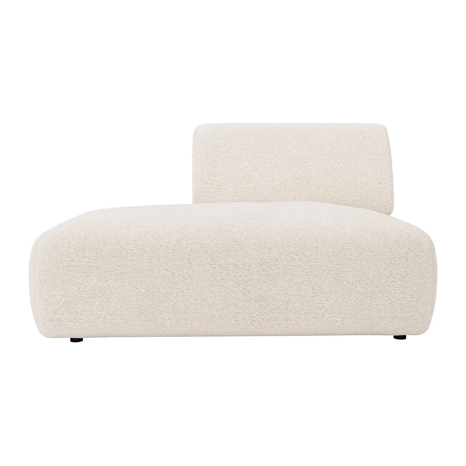 Vente-unique Recamiere Ohne Schlaffunktion Pogni Weiß 130 cm