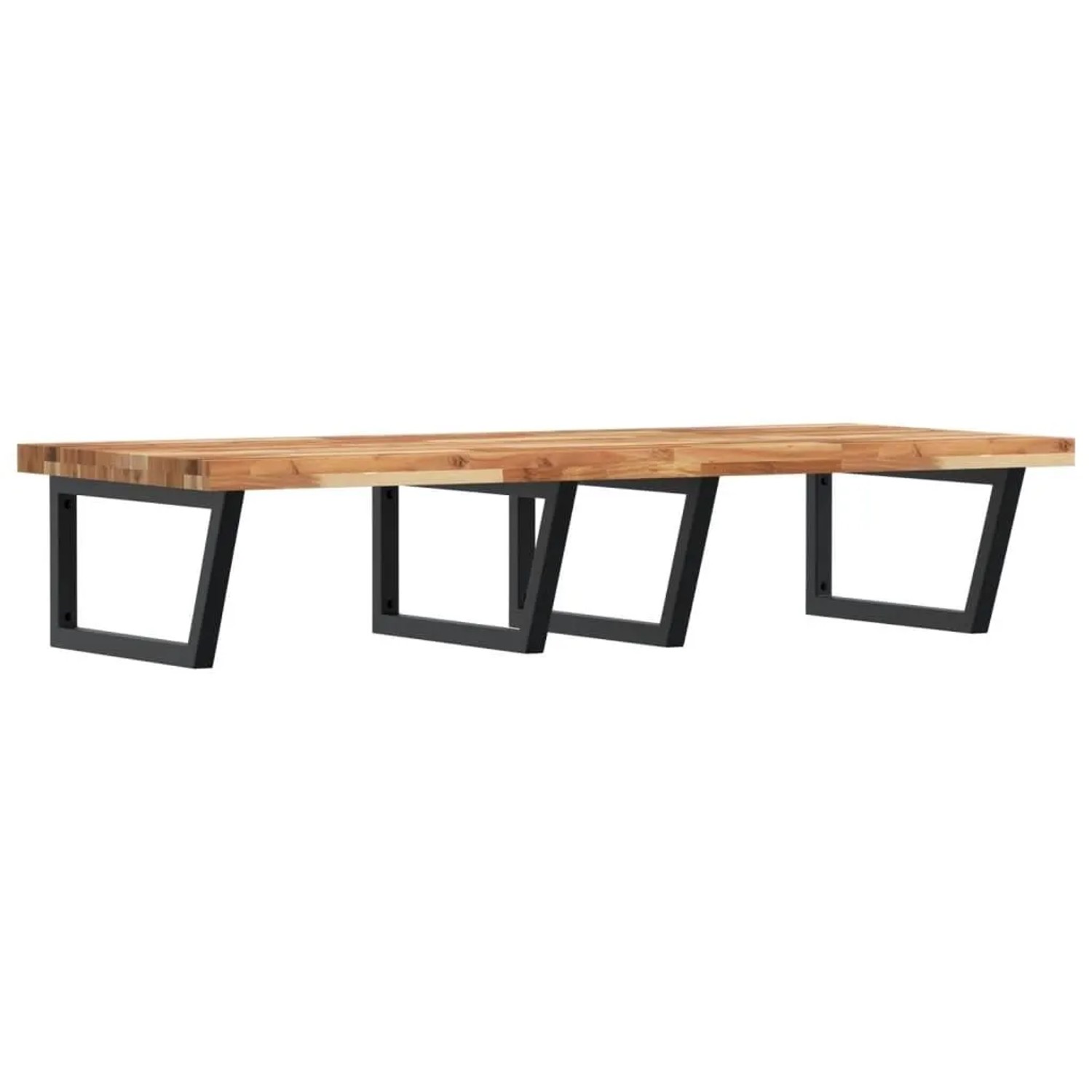 vidaXL Waschbeckenregal Wandmontage Stahl und Akazienholz 3302947 günstig online kaufen