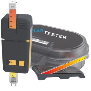 Water-i.d. FlexiTester Basis-Set zur Chlor- und pH-Wert Messung im Pool, mit Teststäben und Koffer.