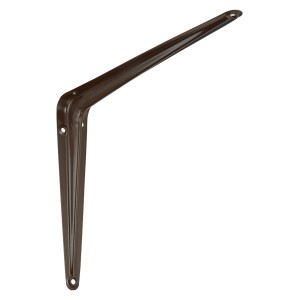 Braune OBI Konsole Eris, 200x250 mm, aus Stahlblech für Regalböden und individuelle Wandgestaltung.
