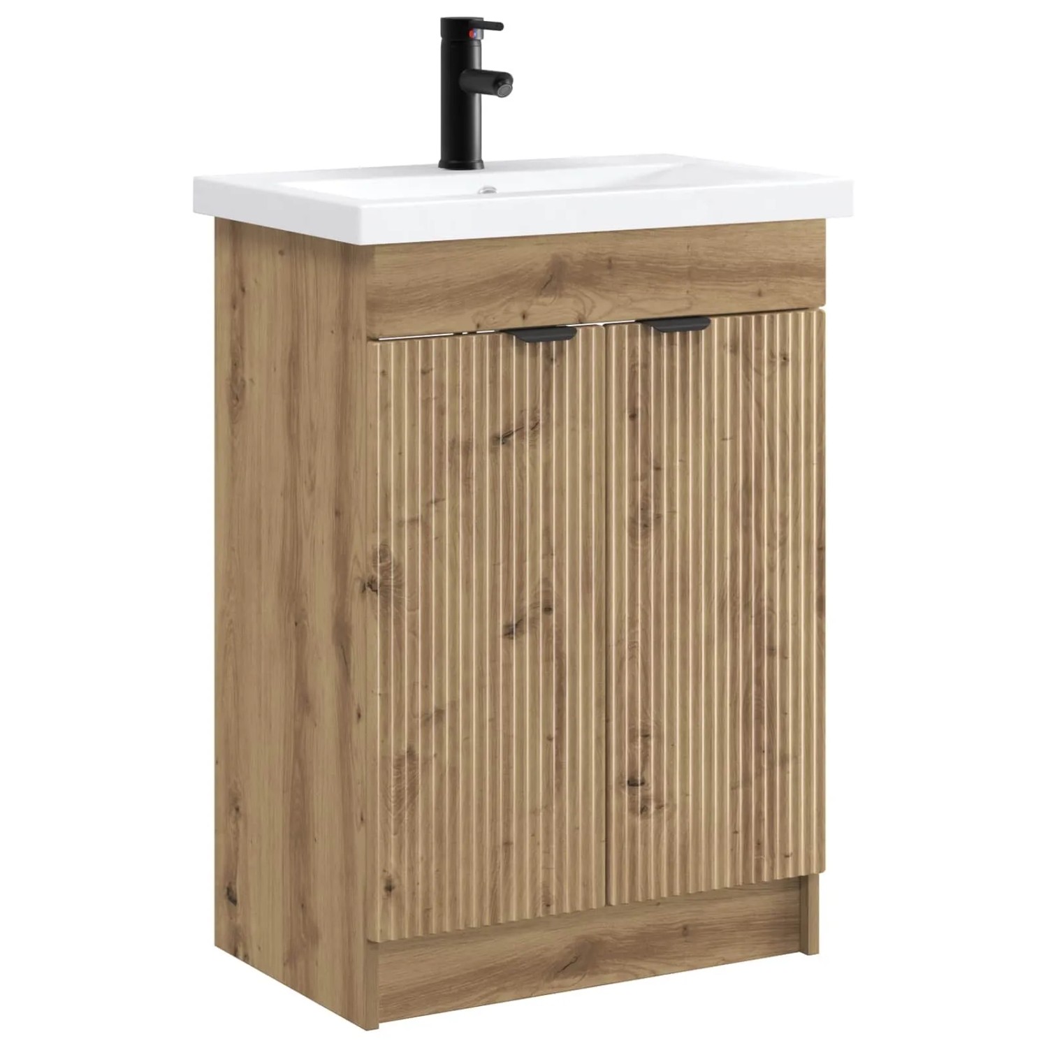 vidaXL Badezimmermöbel-Set Artisan-Eiche 78,5 x 37,5 x 81 cm 3404163