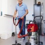 Einhell Akku-Nass-Trockensauger TE-VC 36/30 Li-Solo im Einsatz. Nasssauger mit Edelstahlbehälter.