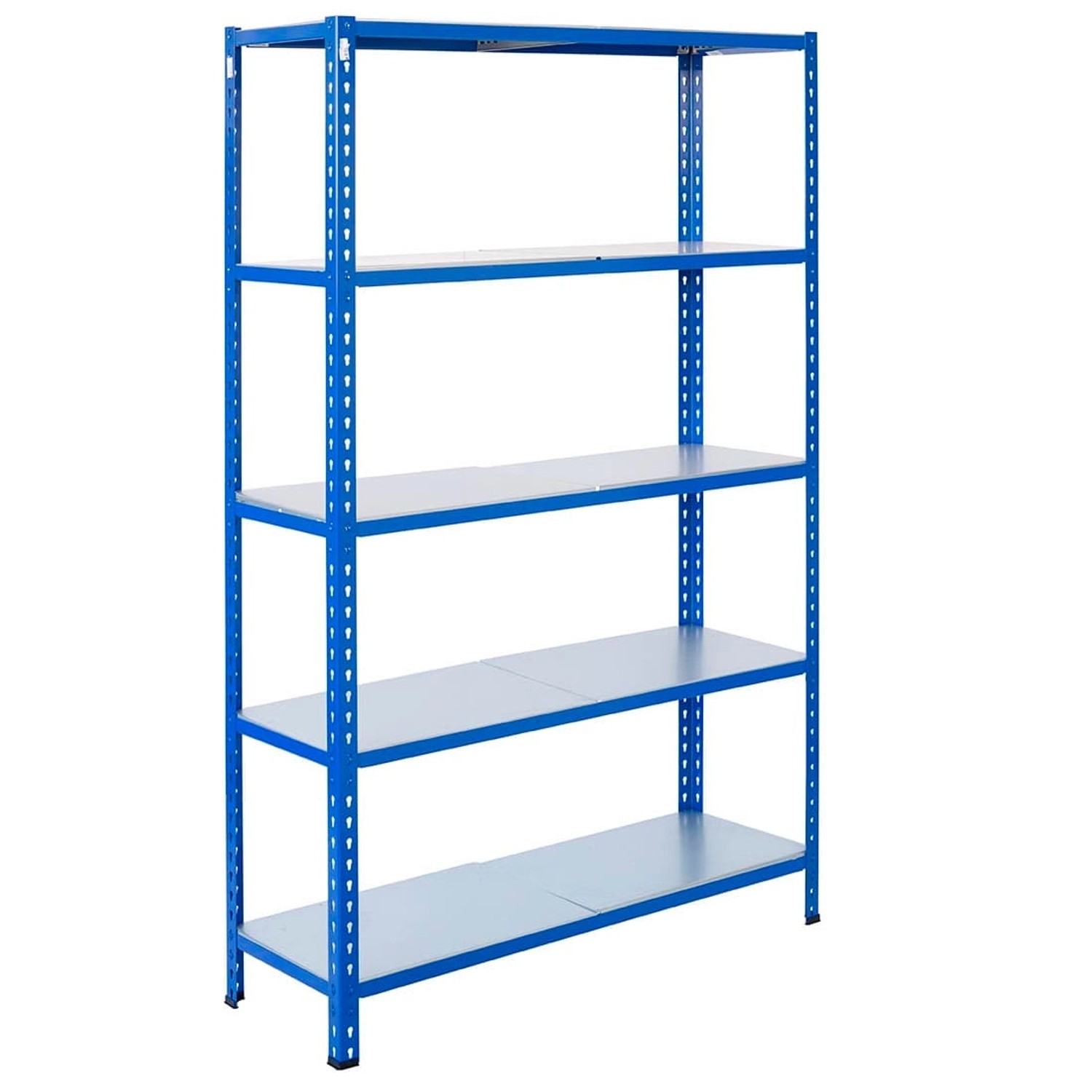 Ar Shelving Steckregal Blau & Verzinkt 250 x 120 x 50 cm 5 Böden 180 kg günstig online kaufen