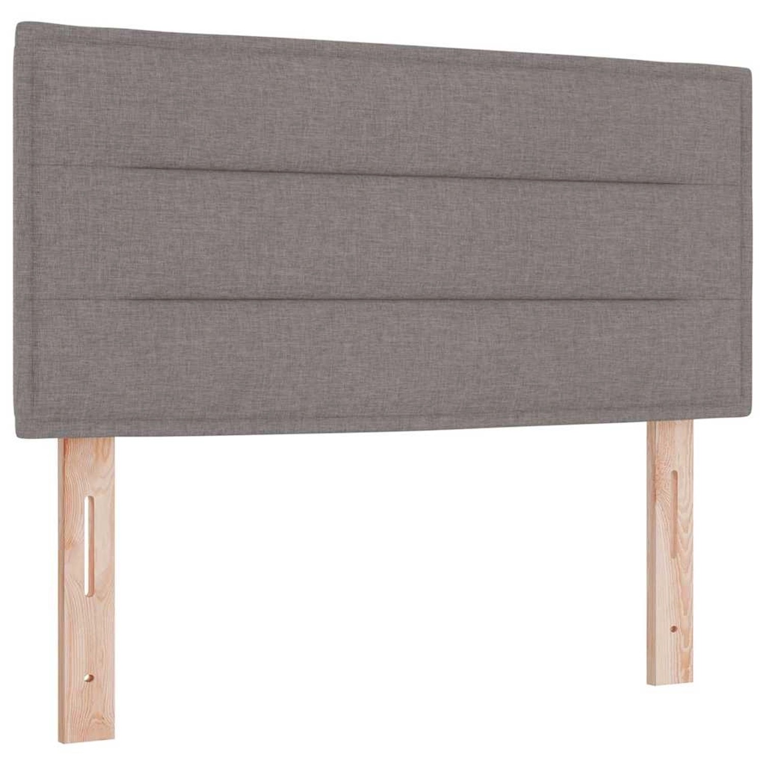 vidaXL LED Kopfteil mit LED-Streifenleuchten Taupe 100 cm Stoff 3337982 günstig online kaufen