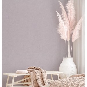 Rosa Vliestapete Jackie 3 Uni Modern von Marburg für Wohnräume.