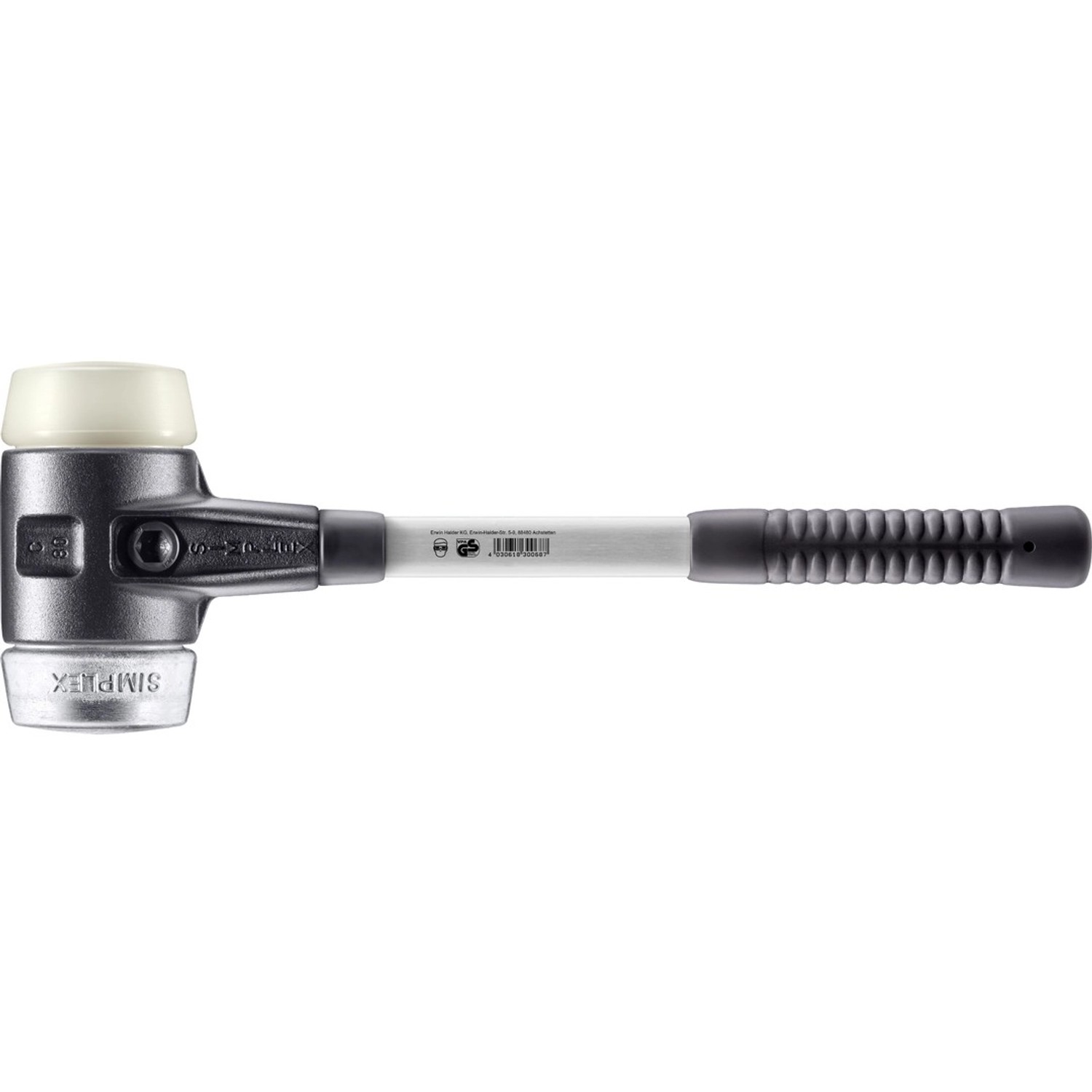 Halder Simplex Schonhammer Ø 80 mm Nylon   Weichmetall mit Verstärktem Temp günstig online kaufen