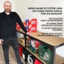 Schwarzes KARAT Schwerlastregal mit 5 Böden, beladen mit Werkzeug und Lebensmitteln.
