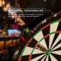 Sportisfaction Dartscheibe Set, 45 cm, mit Pfeilen im Board. Ideal für Spiel & Spaß.