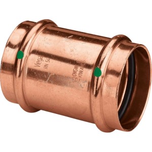 Viega Profipress Schiebemuffe 22 mm aus Kupfer für Pressfittings.