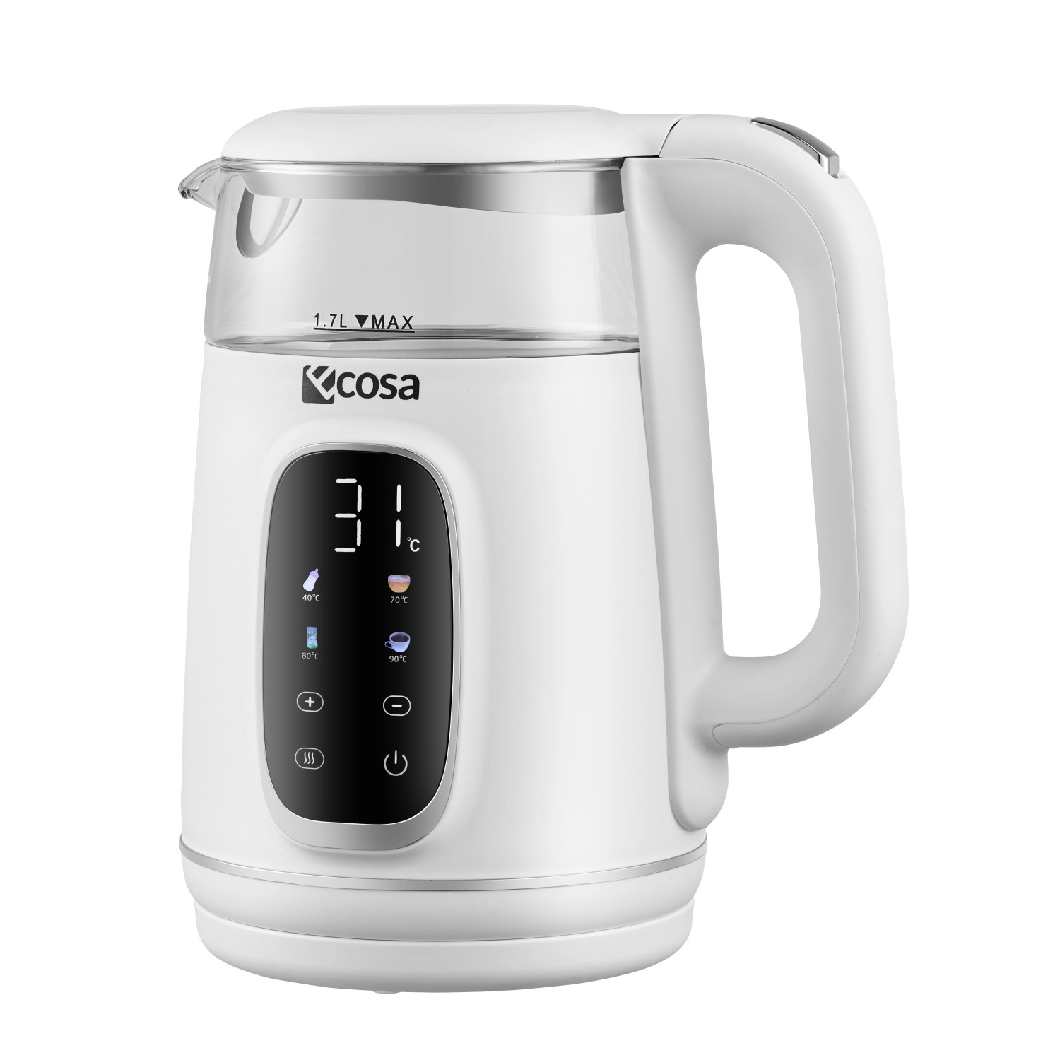 Ecosa EO-698 Wasserkocher mit Temperatureinstellung 1,7 L günstig online kaufen