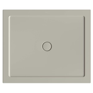 Rechteckige, flache Bette Duschwanne Stage, 120x100 cm, Stone, aus glasiertem Titan-Stahl.