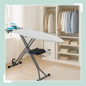 Relaxdays Bügelbrett Stahl Weiß Höhenverstellbar 115 cm x 39 cm 5,8 kg