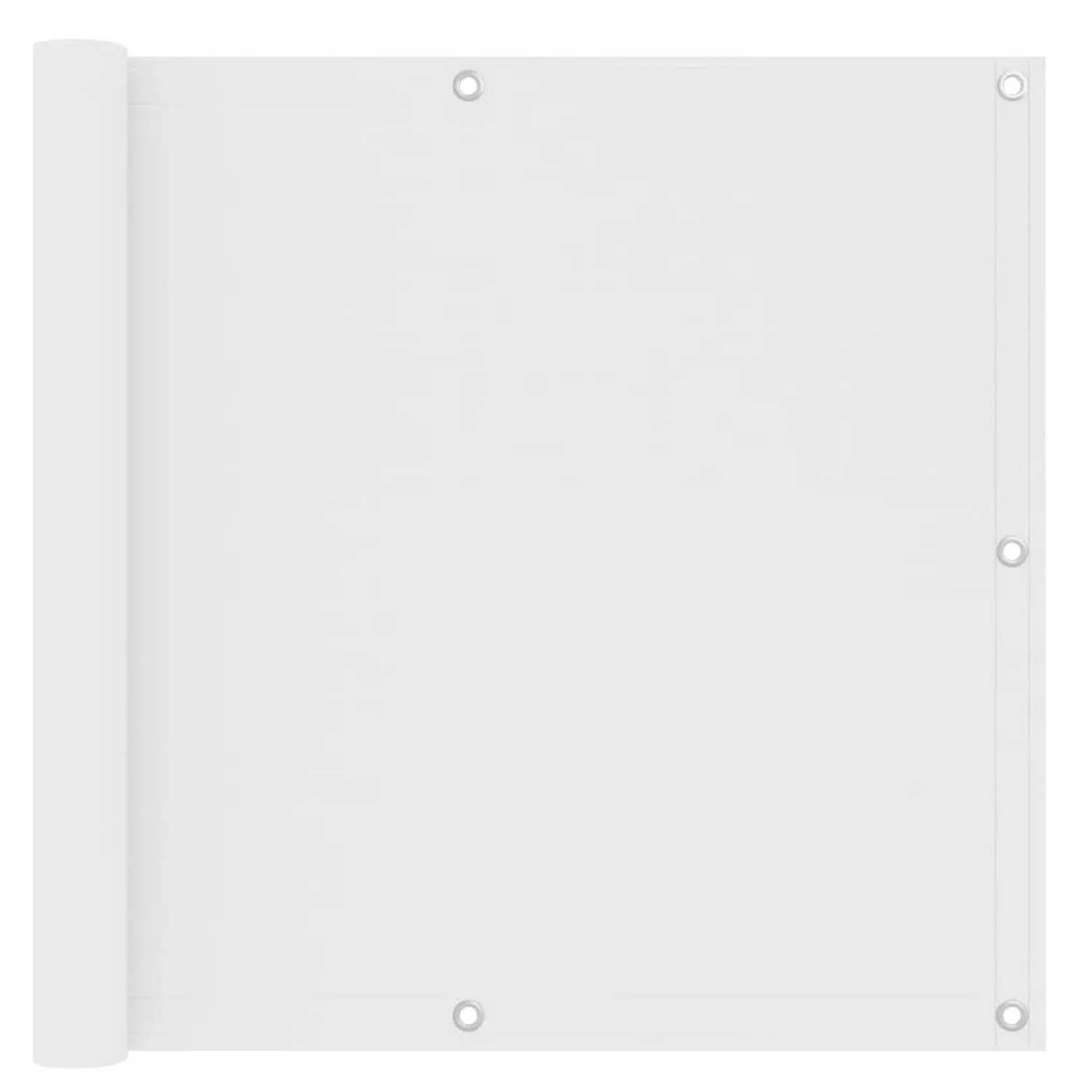 vidaXL Balkon-Sichtschutz Weiß 90x500 cm Oxford-Gewebe 134894