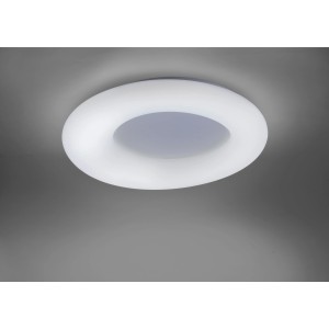 Weiße LED Deckenleuchte Lola smart-Donut mit RGB und einstellbarer Farbtemperatur.