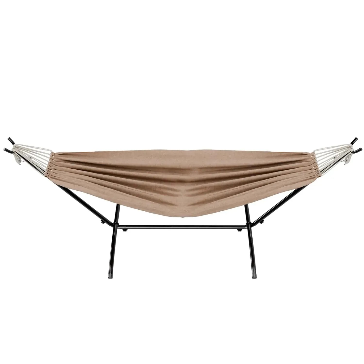 Garmio Hängematte Venedig Braun mit Gestell, wetterfest und tragbar bis 200 kg.