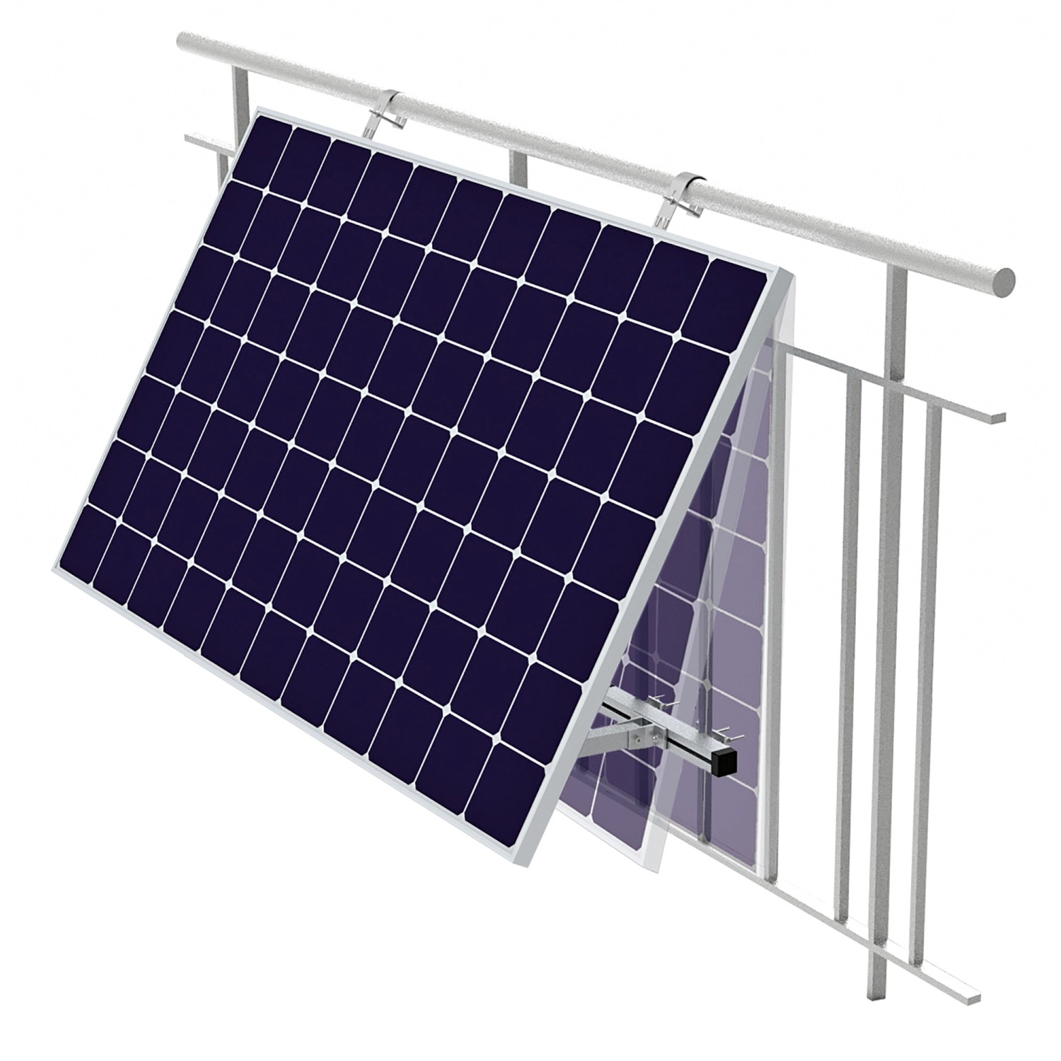 Schwaiger Geländer-Montage Set SOGM0200 für 1 Solarmodul