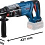 Bosch Professional GBH 18V-28 DC Akku Bohrhammer mit D-Griff, blau.