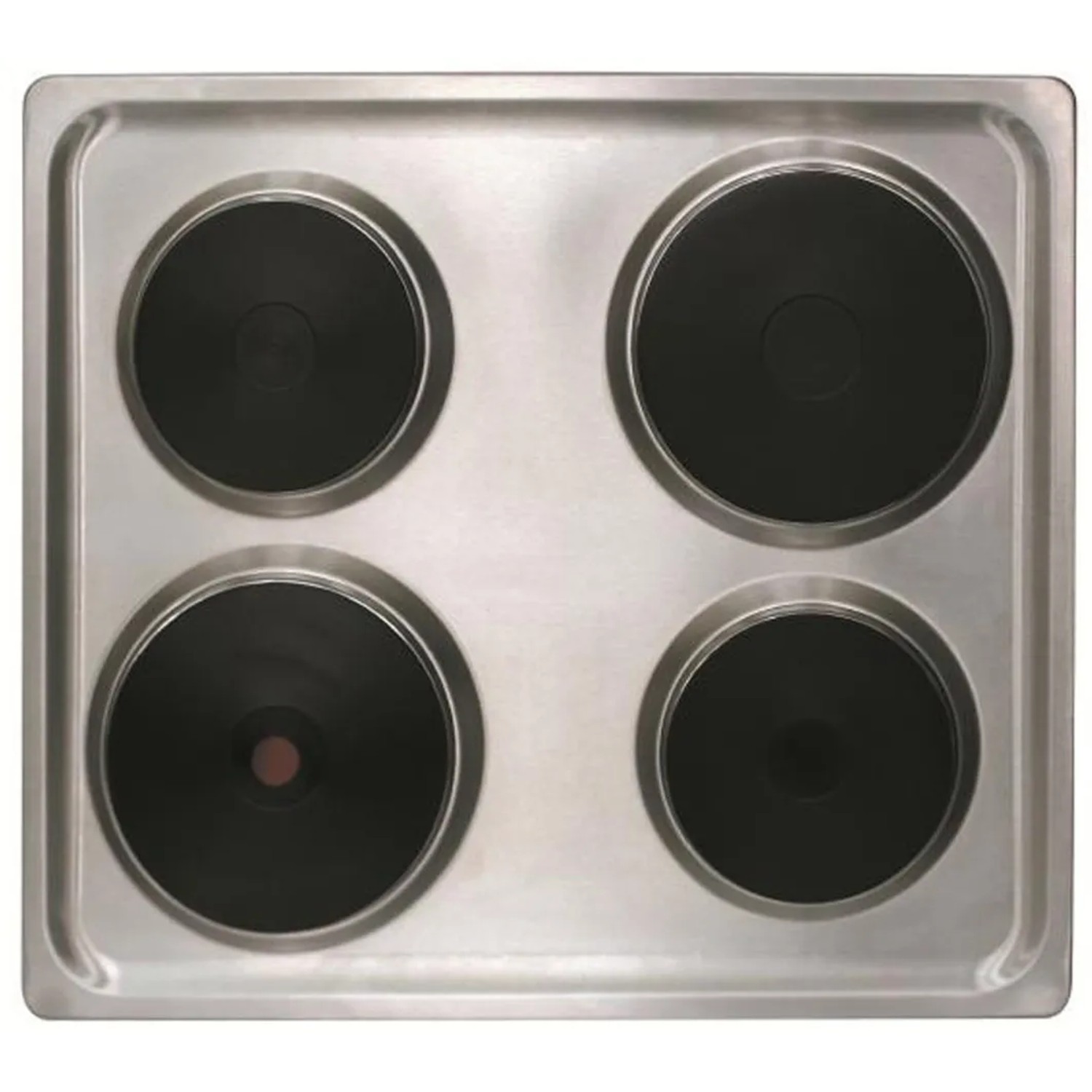 Respekta Kochmulde aus Edelstahl mit vier Kochfeldern für die Küchenzeile.