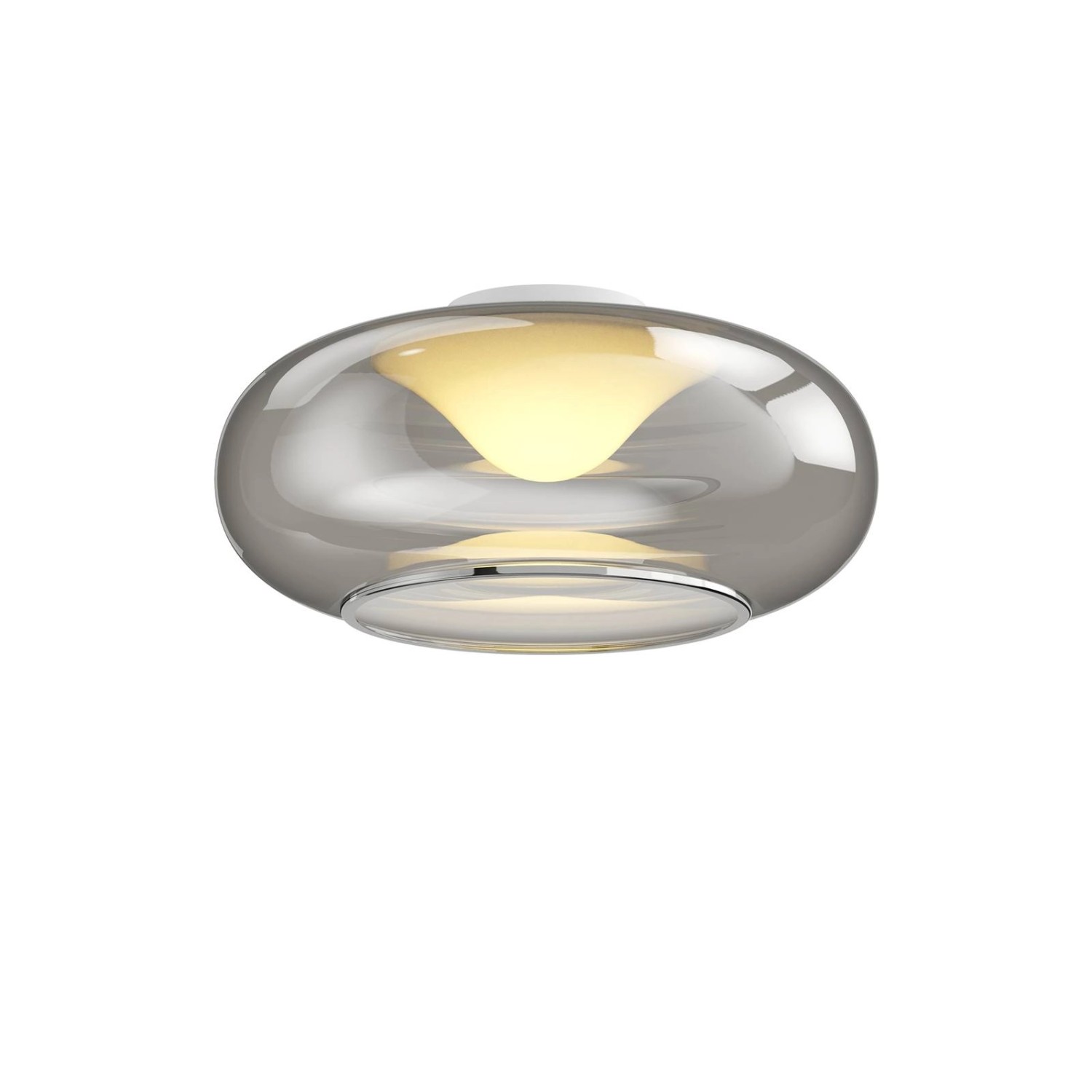 Lucande LED Deckenleuchte Mijo 9976107 Modern in Alu aus Glas 1-flammig Sch günstig online kaufen