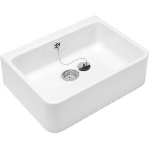Villeroy & Boch O.Novo Handwaschbecken, 49,5 cm, Alpinweiß, mit Überlauf und CeramicPlus Beschichtung.