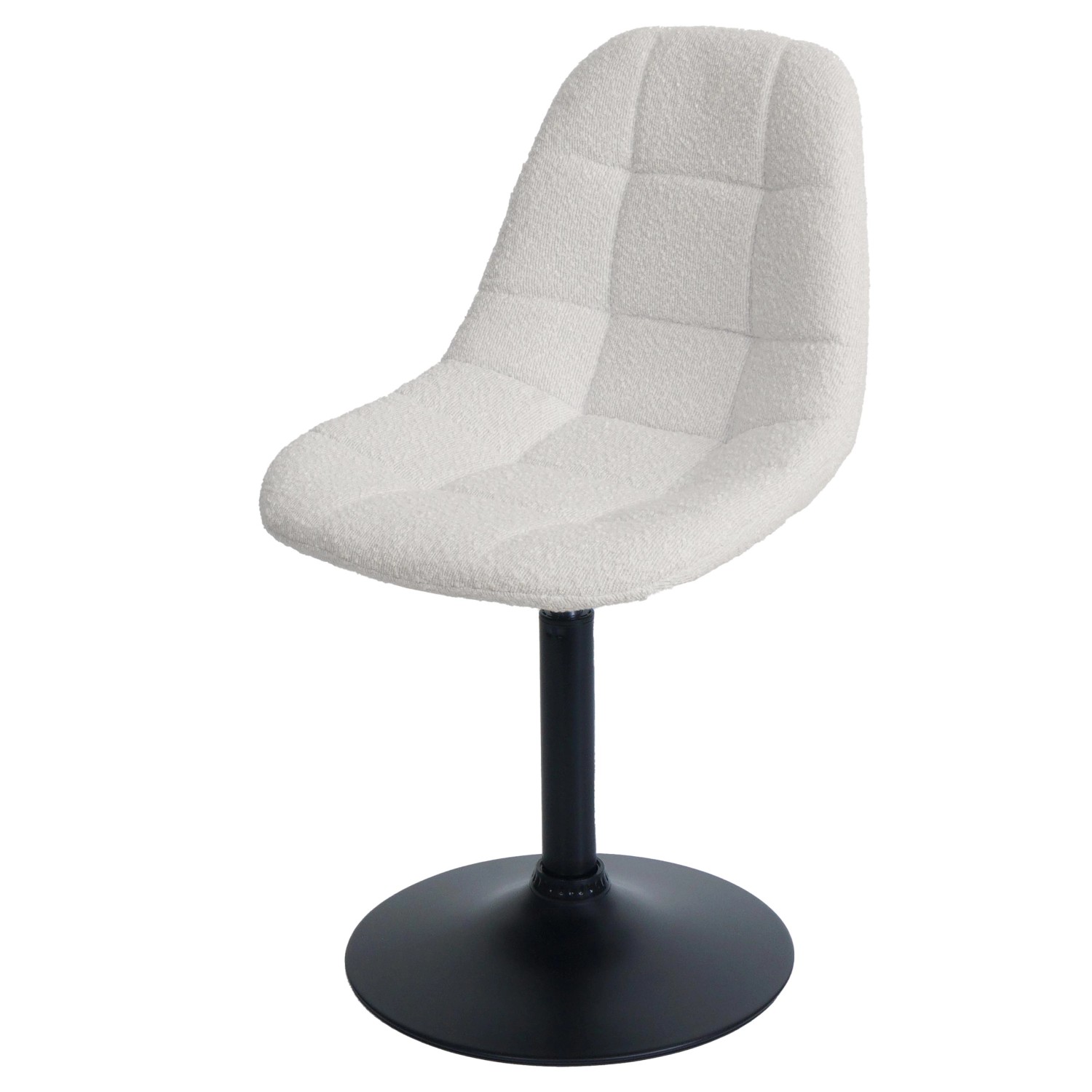 CHEFGASTRO Esszimmerstuhl 83x47x43cm Sitzhöhe 47cm Stahl Stoff/Textil Boucl günstig online kaufen