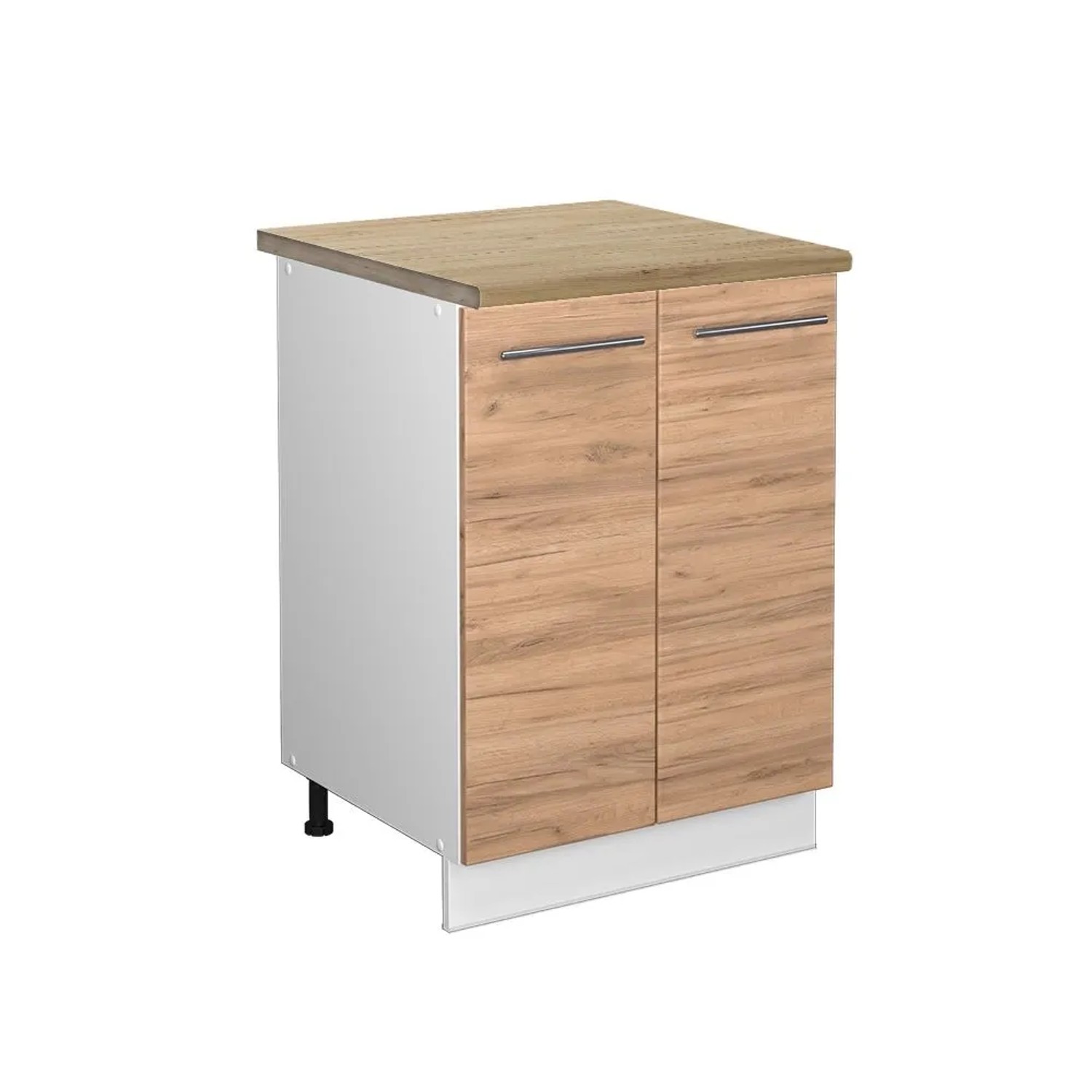 Vicco Küchenunterschrank Fame-Line Goldkraft Eiche Weiß 60 cm AP Eiche