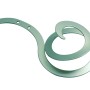 Gardinia Dekoschnecken 2er-Pack, silber matt, für Stilgarnituren. Dekorative Fenstergestaltung.
