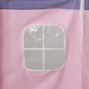 Homestyle4u Bettumrandung Rosa für Kinderhochbett 1517