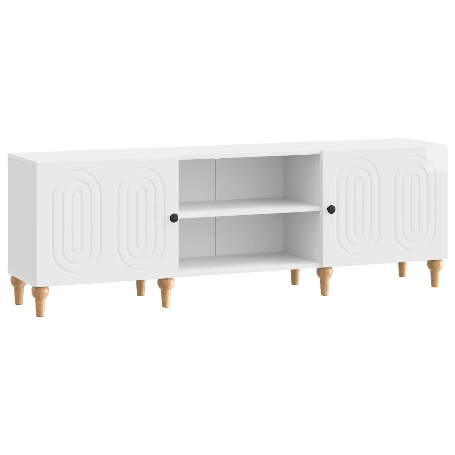 vidaXL TV-Schränk Hochglanz Weiß 150 x 31 x 50 cm Holzwerkstoff 894229