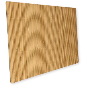Myspotti Mini-Spritzschutzplatte mit Bambusmatte, 59x41cm, für die Küche.