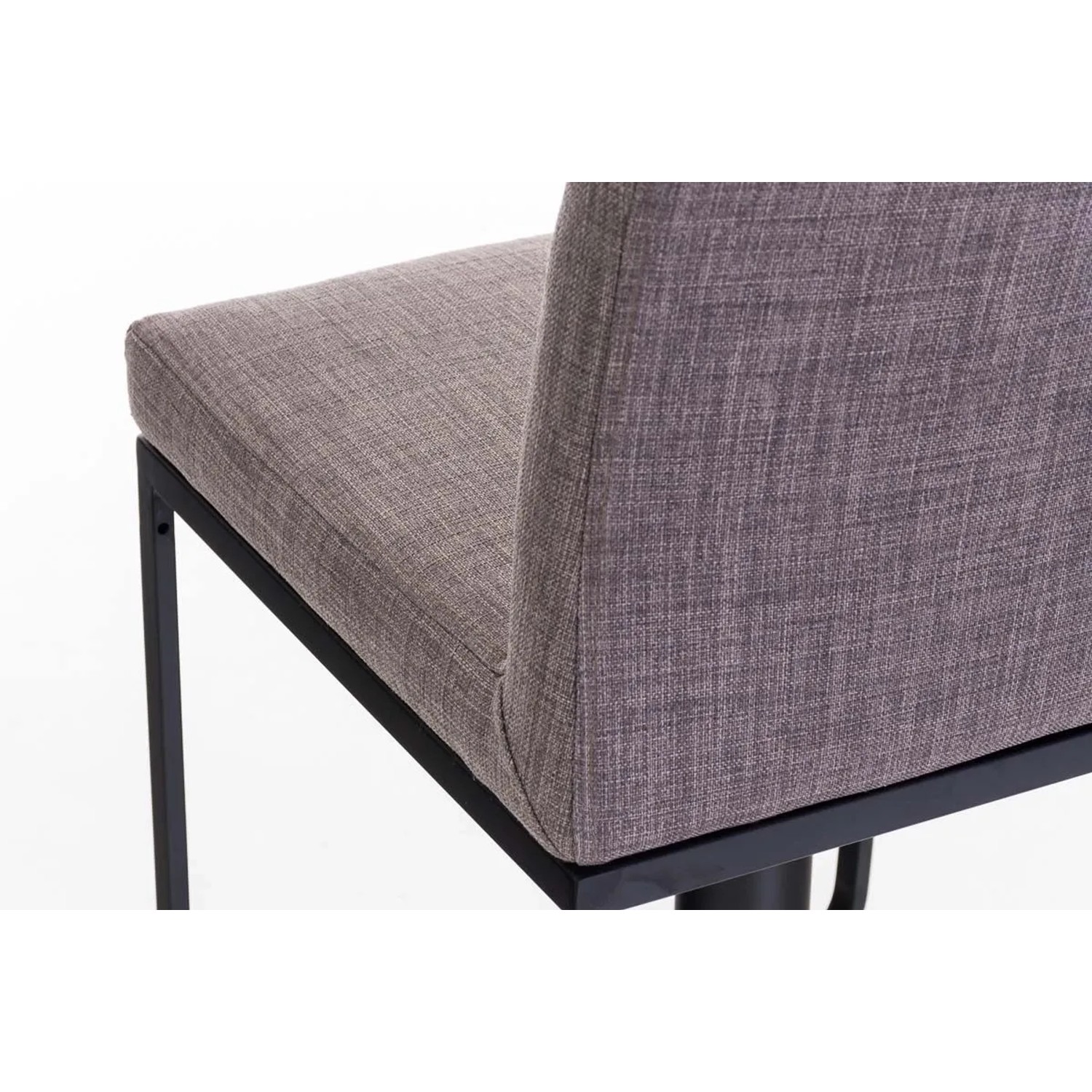 DELUKE Barhocker CARIN Stoff Grau 42x44x86cm Schwarz Barstuhl Höhenverstellbar Mit Lehne Drehbar Tresenhocker Tresenstuhl_8
