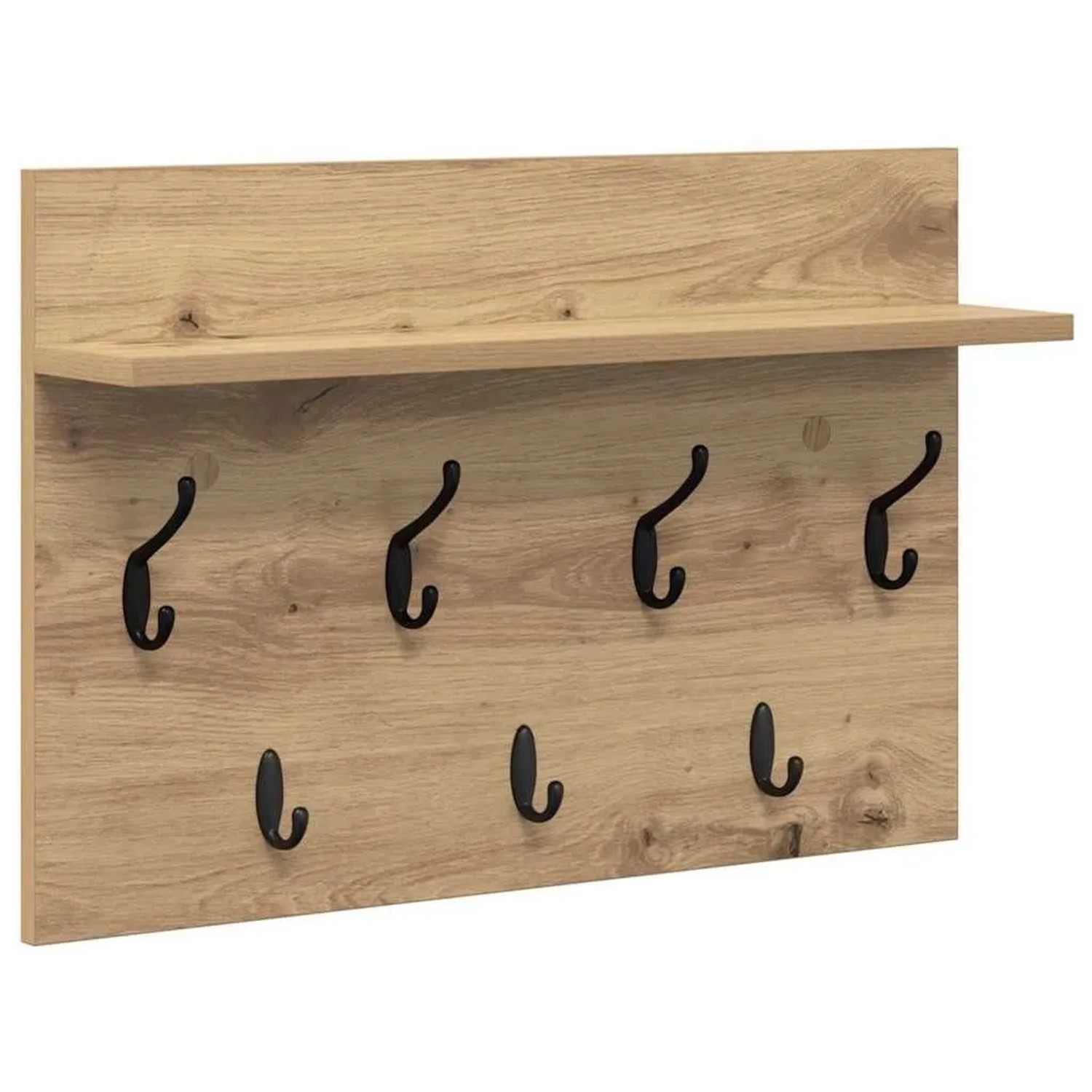 vidaXL Wandmontierter Nachttisch Artisan-Eiche 60 x 40 x 12 cm 874434