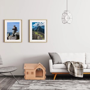 Relaxdays Katzenhaus Pappe Braun Mit Kratzbrett 36 cm x 49 cm x 29 cm 590 g