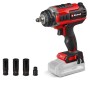 Einhell Akku-Schlagschrauber Impaxxo 18/450 Solo mit Nuss-Set und Bit-Adapter.
