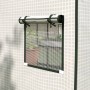 Furnicato Gewächshausfolie Ersatzplane mit aufrollbarem Fenster, weiße PE-Abdeckung.
