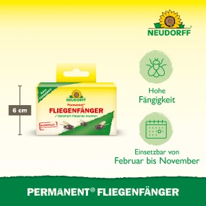 Neudorff Permanent Fliegenfänger: Aufgerollte Leimstreifen zur Fliegenbekämpfung.