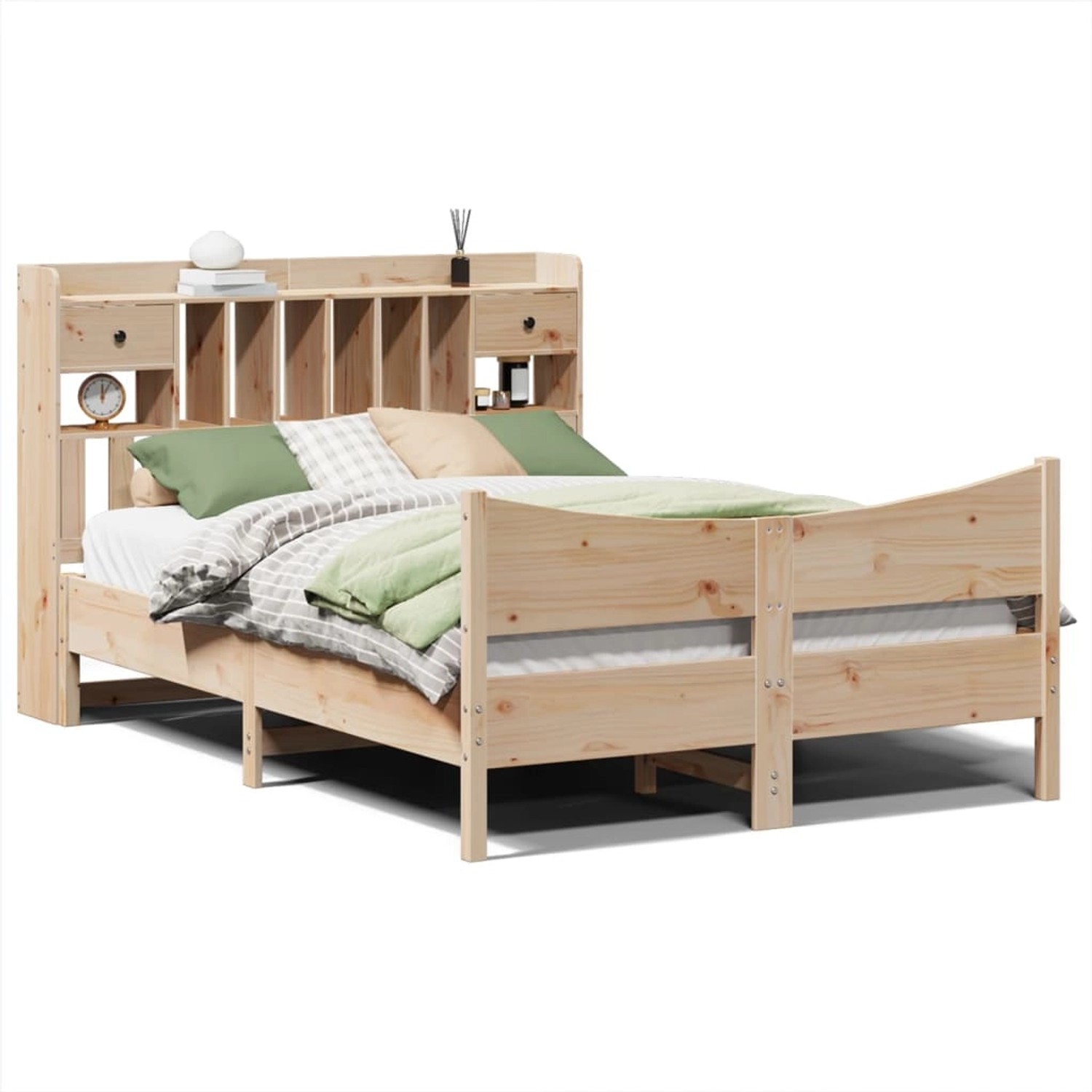 vidaXL Massivholzbett ohne Matratze 140x200 cm Kiefernholz 3323377 günstig online kaufen