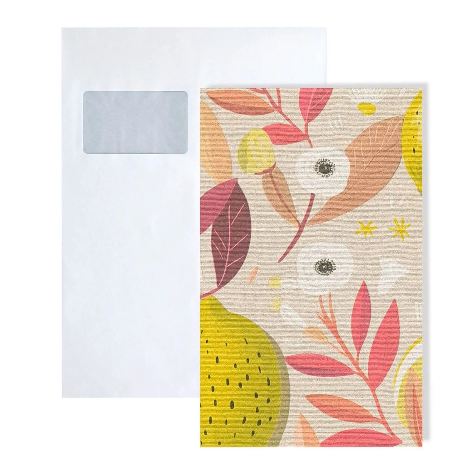 PROFHOME S-791693-GU DIN A4 Muster der Floralen Tapete 1 Musterstück