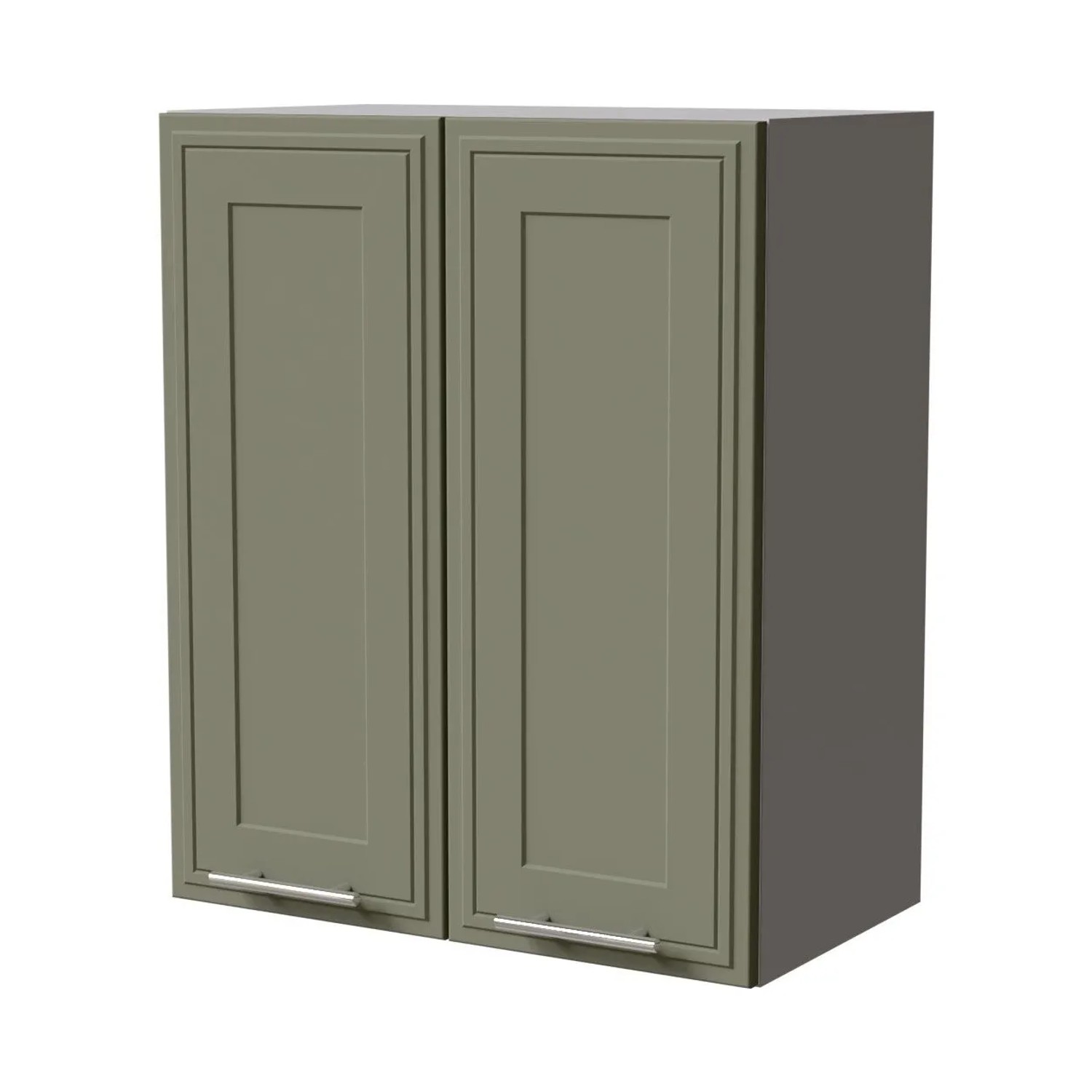 Feldmann-Wohnen Hängeschrank Salo W3/60 Grau / Reed Green Matt 60 / 32,5 / 72cm