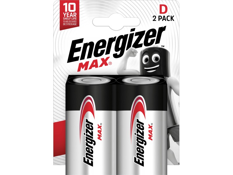Energizer Alkaline Batterie Max D Mono 2 Stück