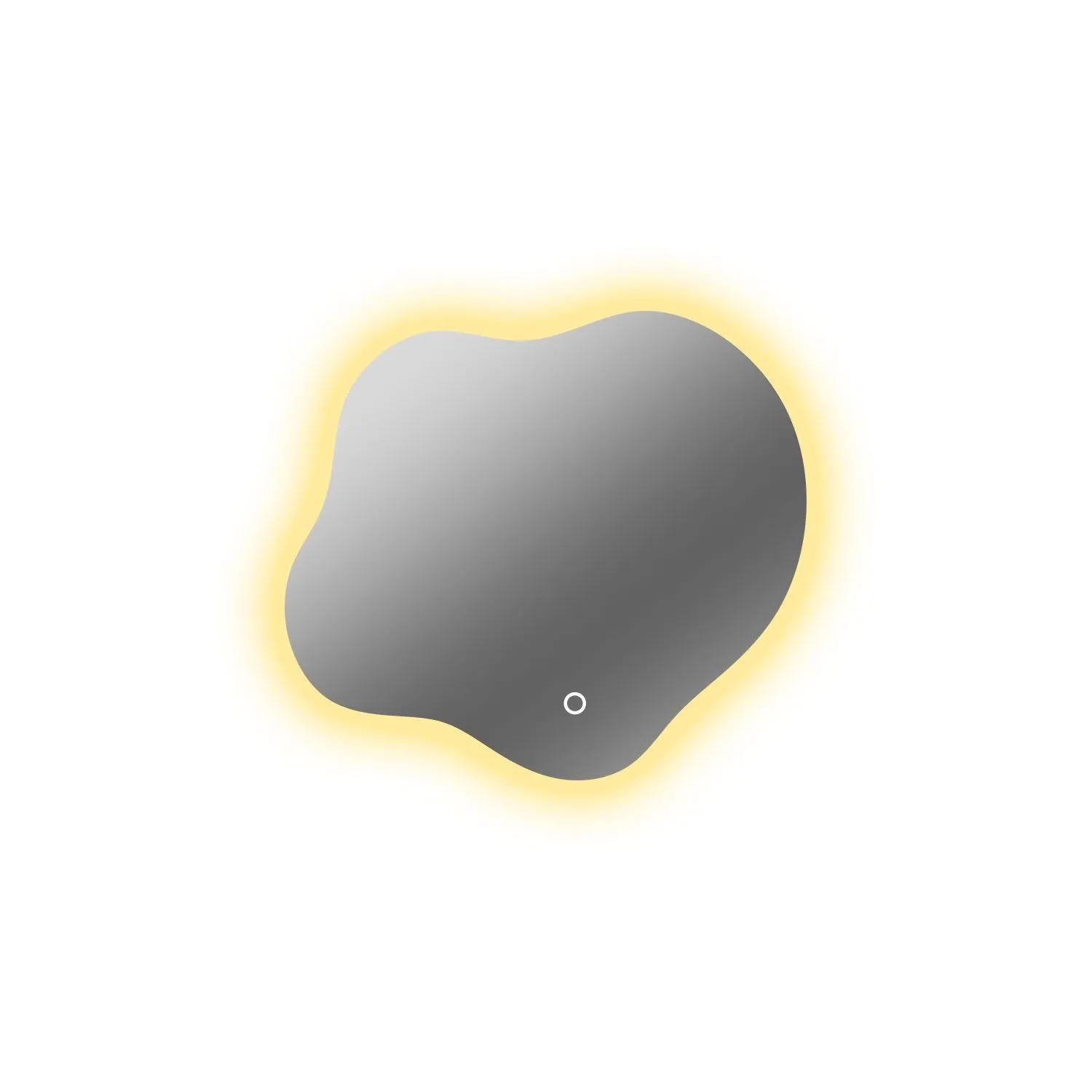 Duschspa LED Badspiegel 50x45 cm Wolke mit 3 Lichtfarben Beschlagfrei