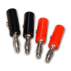 McPower Bananenstecker-Set 4mm 4 Farben 8-teilig