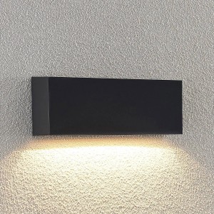 Lindby LED Wandleuchte Außen Jarte 9949060 Modern in Schwarz 1-flammig