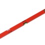 Ellix Wasserwaage, 80 cm, rot, mit horizontaler und vertikaler Libelle.