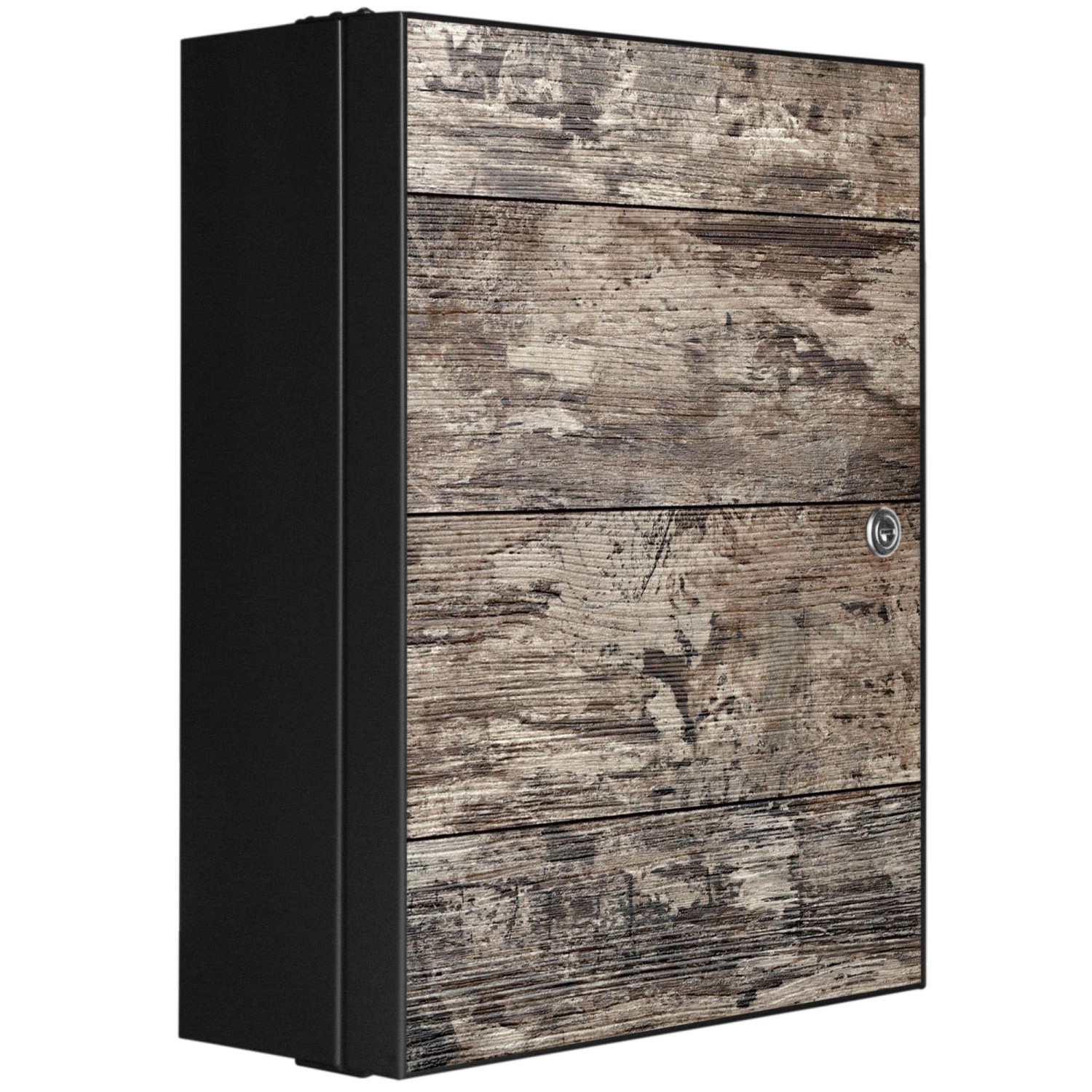 Banjado XXL Medizinschrank Abschliessbar 35x46x15cm Arzneischrank Anthrazit günstig online kaufen