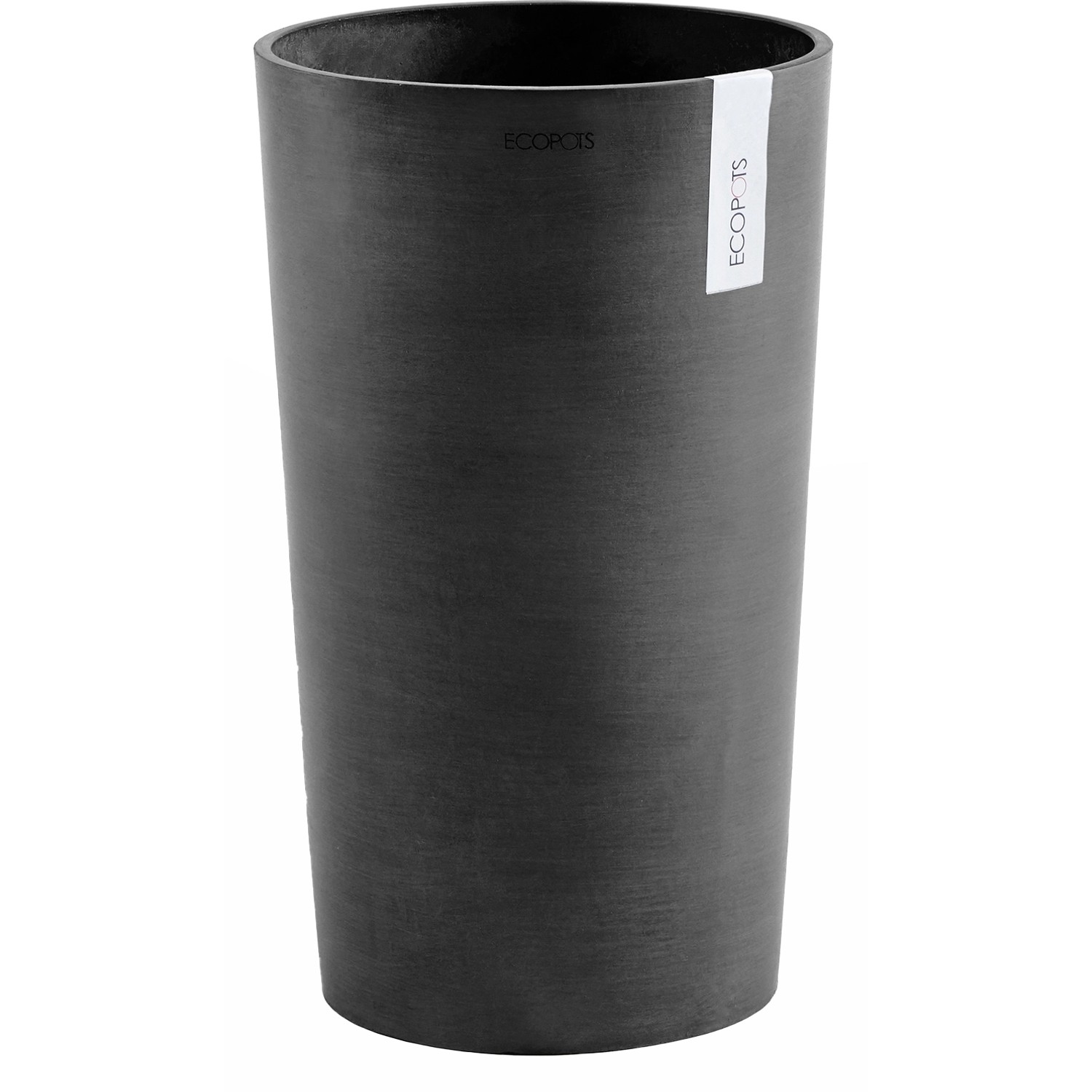 Ecopots Pflanztopf Amsterdam halbhoch Dunkelgrau 50 cm günstig online kaufen